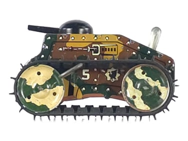 1940s Marx Midget Climbing Fighting Tank Version #4 Boxed