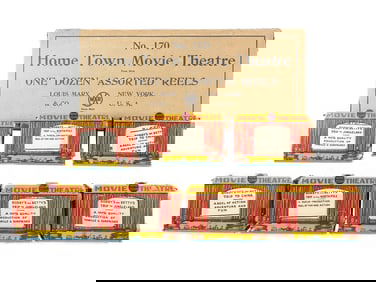 Marx 1930 Case of Home Town Movie Theatres (7 Left in Box) Rare Boxed