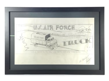 Marx 1950s Concept Box Artwork Professionally Framed