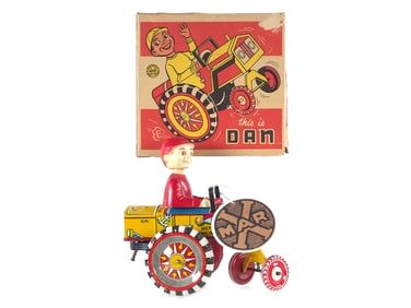 Marx 1950s Dan Dipsy Car NOS Boxed