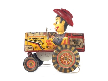 Milton Berle Pull Toy-Labeled Marx *Probably Counterfeit*