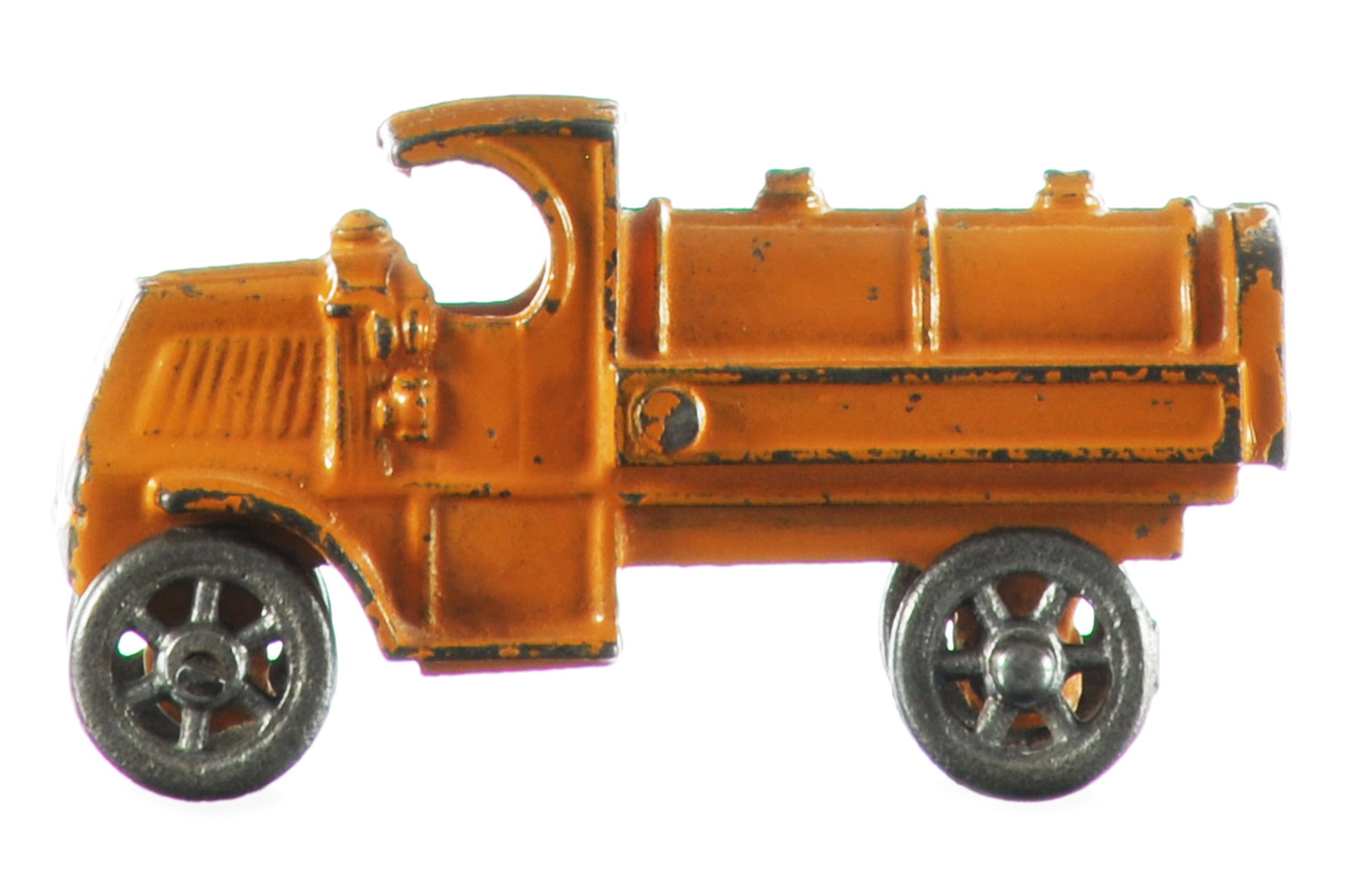 Small Hubley Orange Cast Iron Mack Gas Truck (1 of 7)
