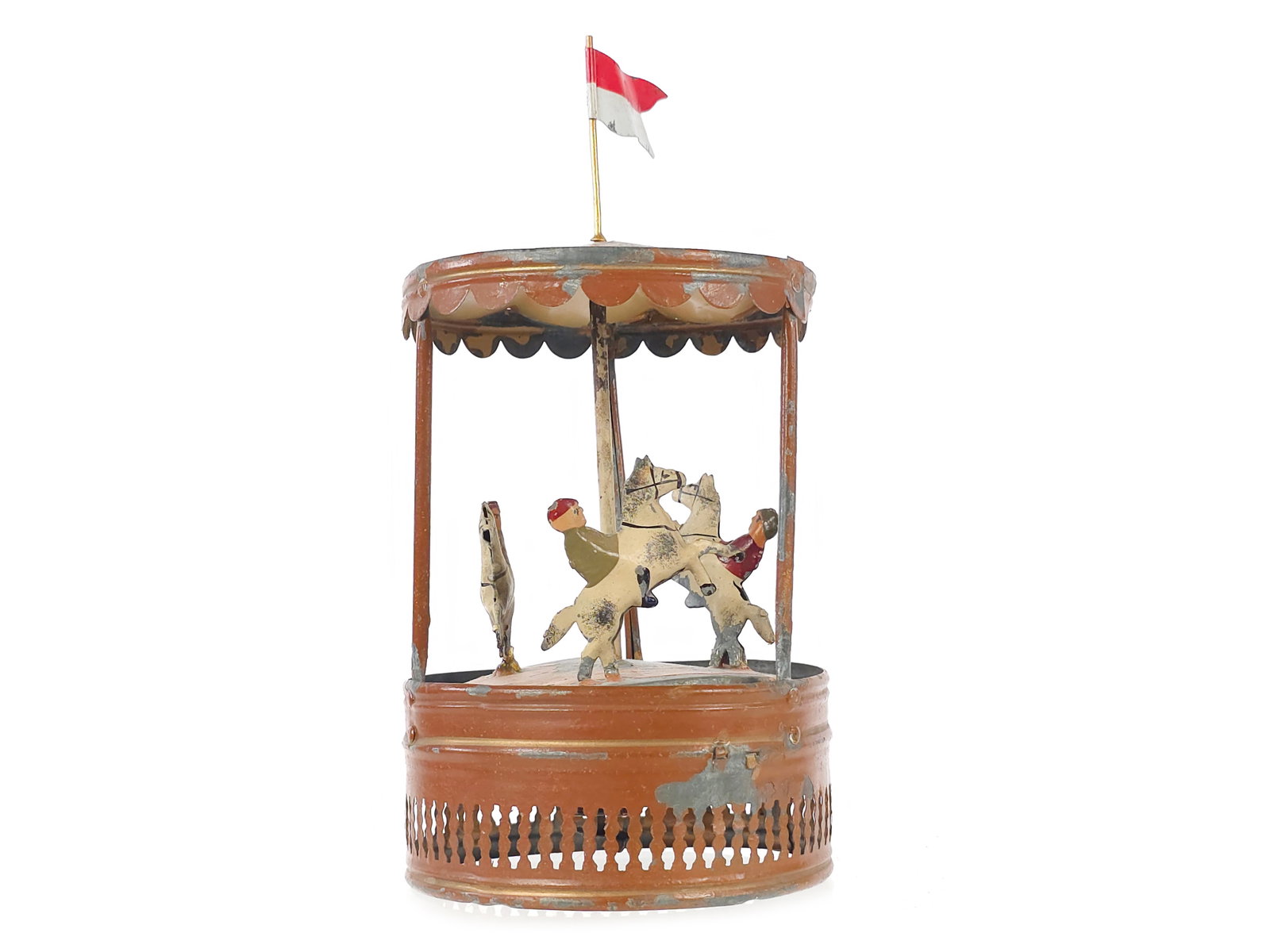 Early German Windup Tin Carousel Merry-Go-Round (1 of 6)