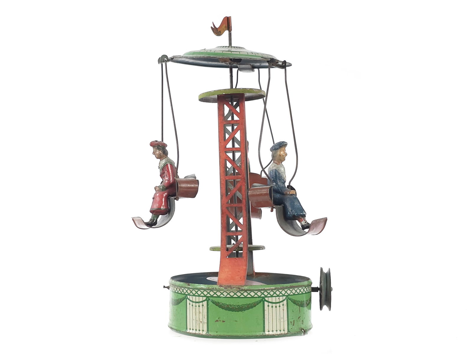 Mohr & Krauss ca. 1910 Flying Carousel Steam Toy (1 of 6)