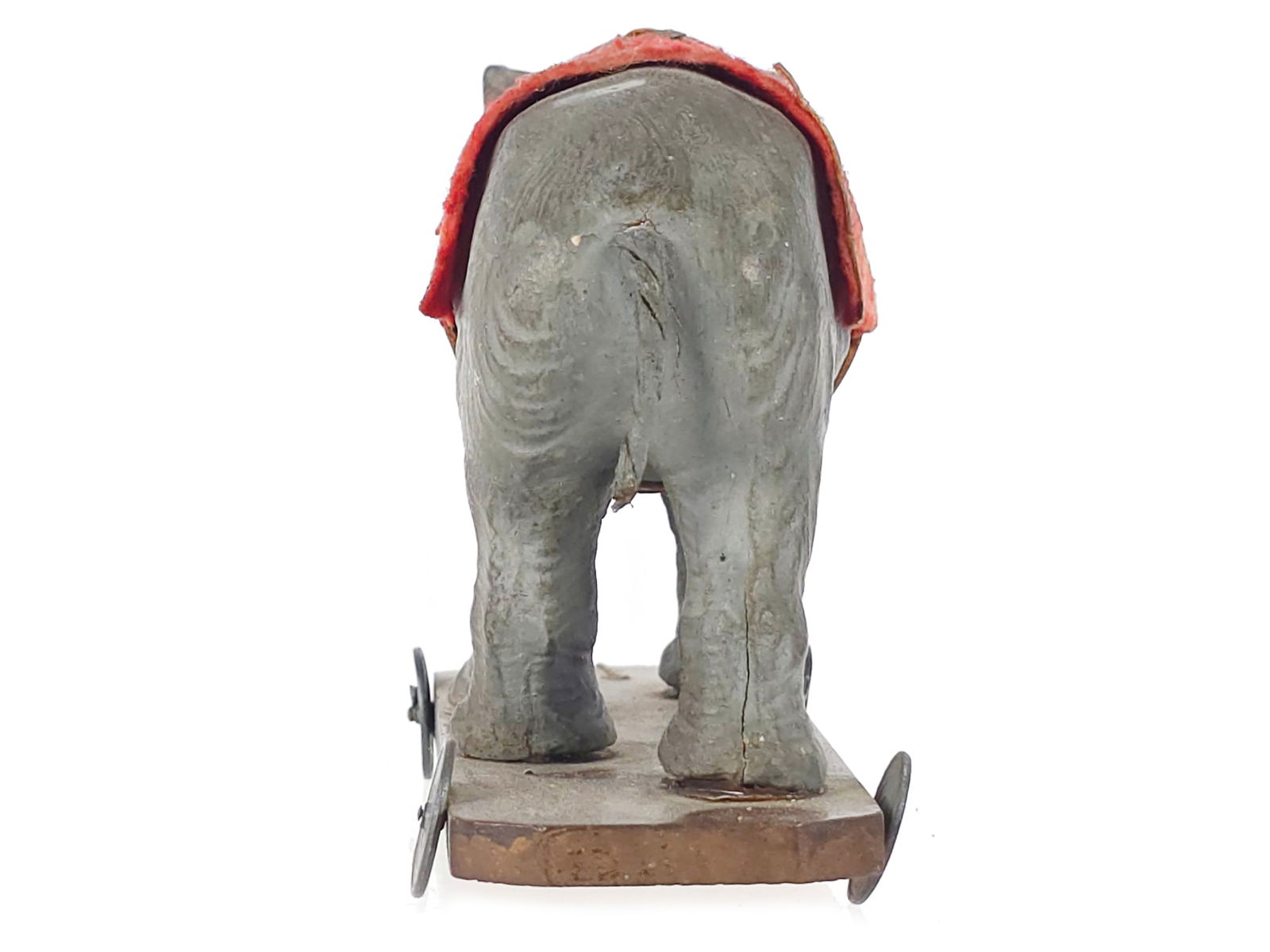 Composite Elephant on Platform Head Nodder Pull Toy - 4