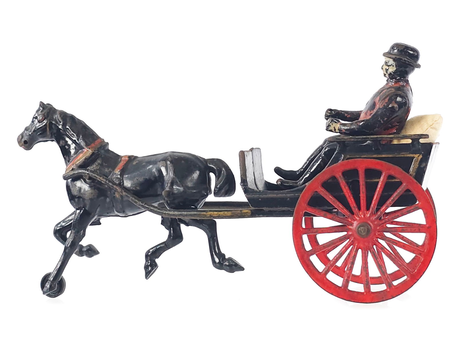 Harris No. 140 Pony Cart with Gentleman Cast Iron (1 of 6)