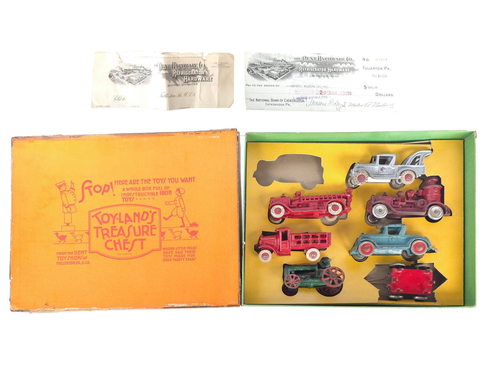 Dent Cast Iron Box Set with Vehicles (1 of 9)