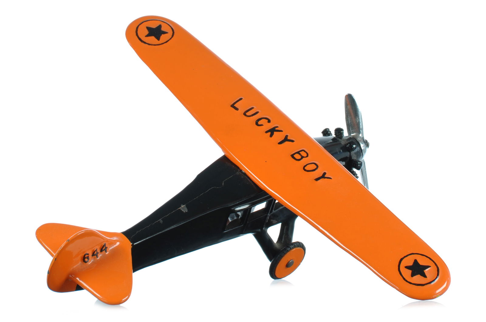 Dent Lucky Boy Black and Orange Airplane (1 of 5)