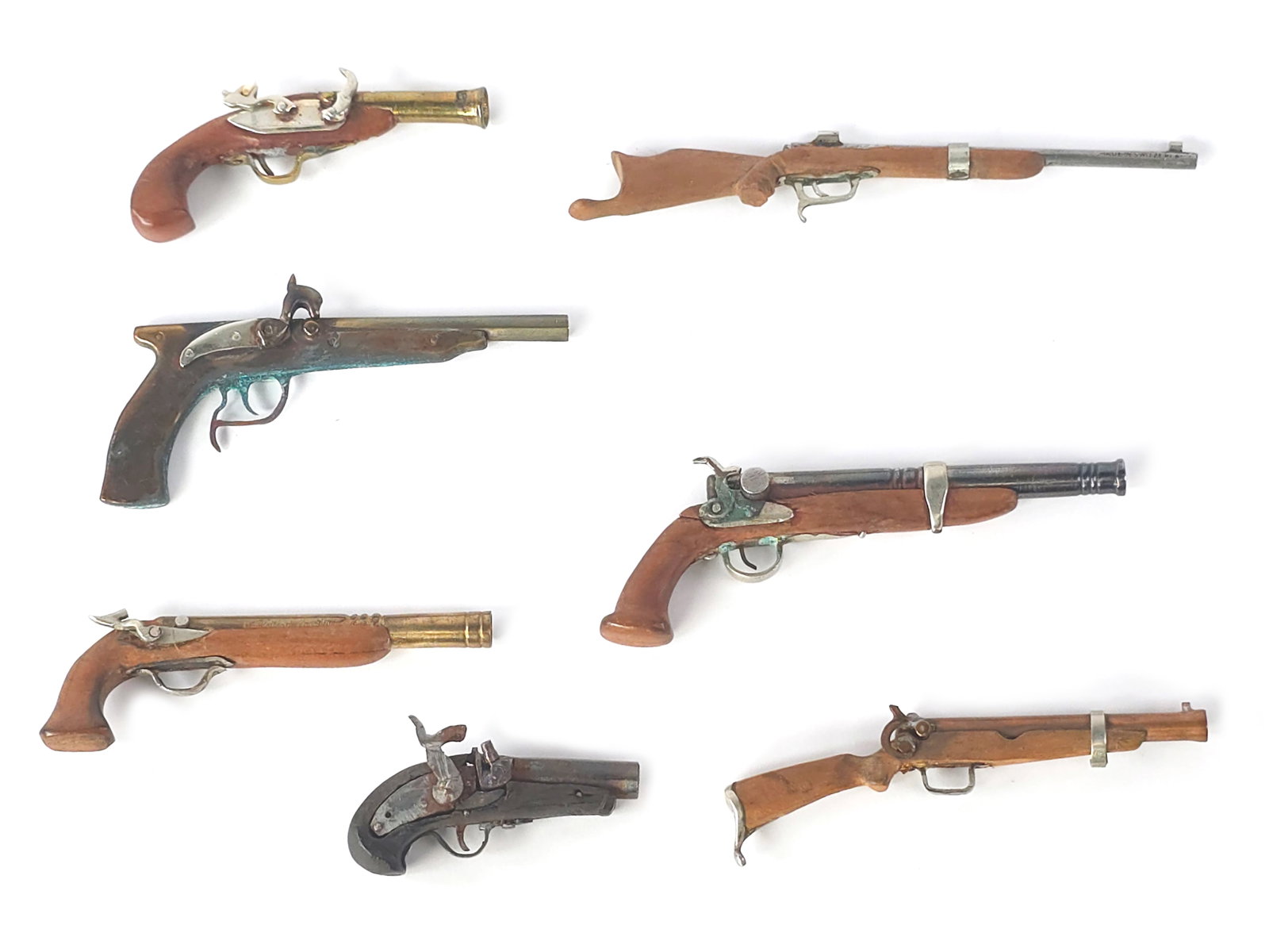 (7) Assorted Mini Replica Guns - 2