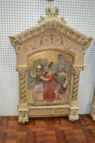 Stations of the Cross Plaque SIMON AIDE JESUS
