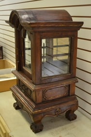18th c Louis XV Carved Wood and Glass Vitrine Cabinet