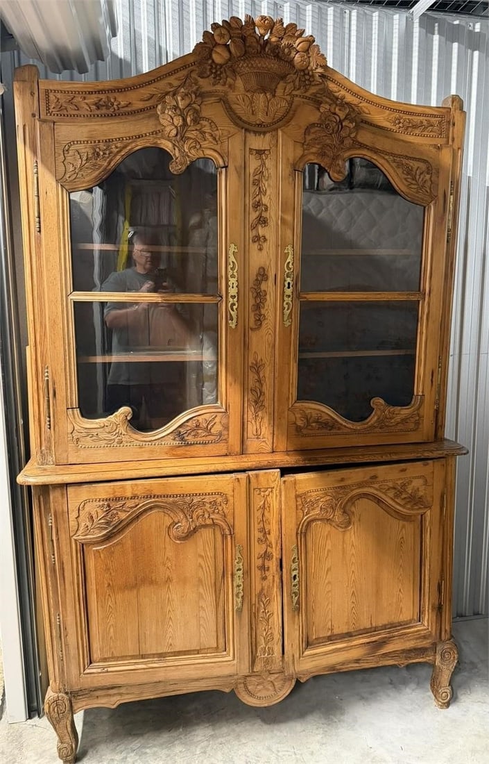 French Provincial Buffet Handcrafted Solid Oak.