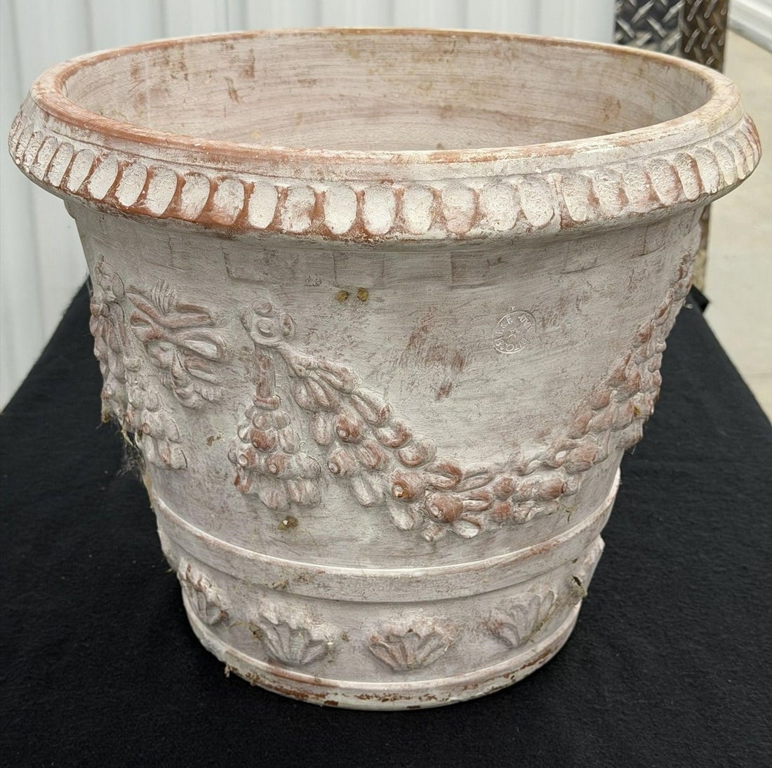 Garland Jardiniere Terracotta Planter Swag Motif (1 of 2)