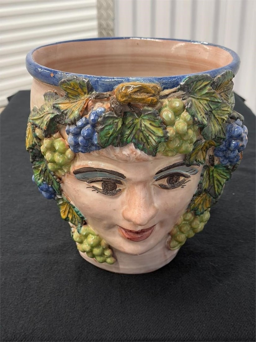 Vintage Handpainted Figural Vase Fratatoni Vietri (1 of 4)