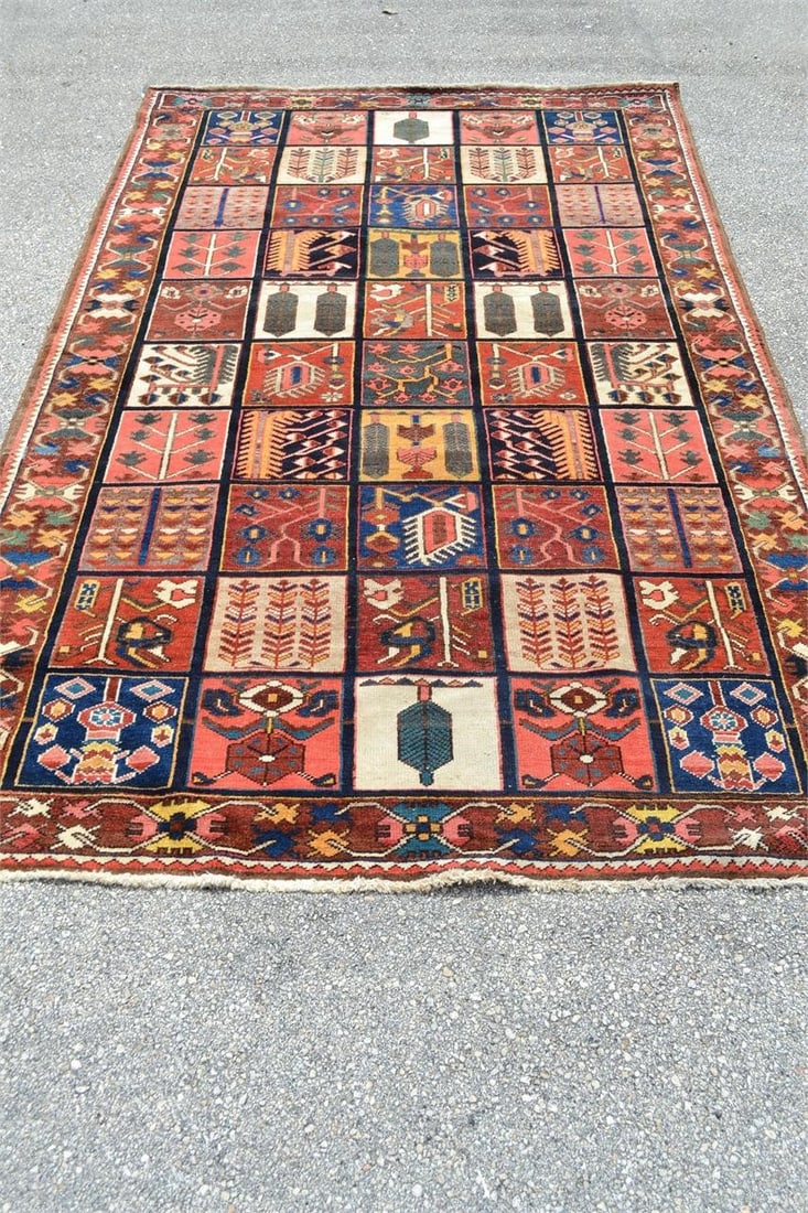 PERSIAN PANEL GARDEN DESIGN AREA CARPET FINE WOOL (1 of 6)