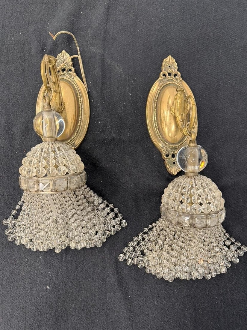 Vintage Pair Italian Empire Style Wall Sconces (1 of 4)
