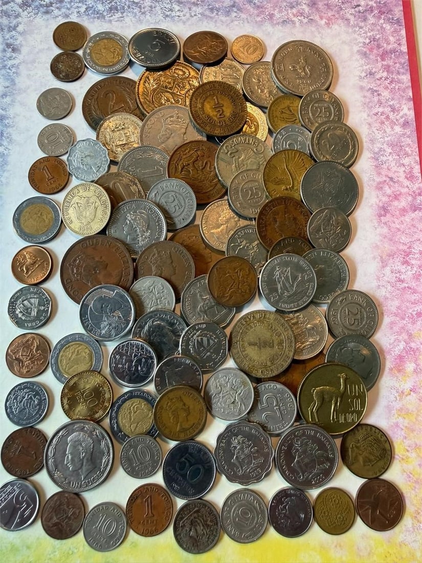 Mexico Caribbean South and Central America Coins: Mexico Caribbean South and Central America Coins Bulk Lot