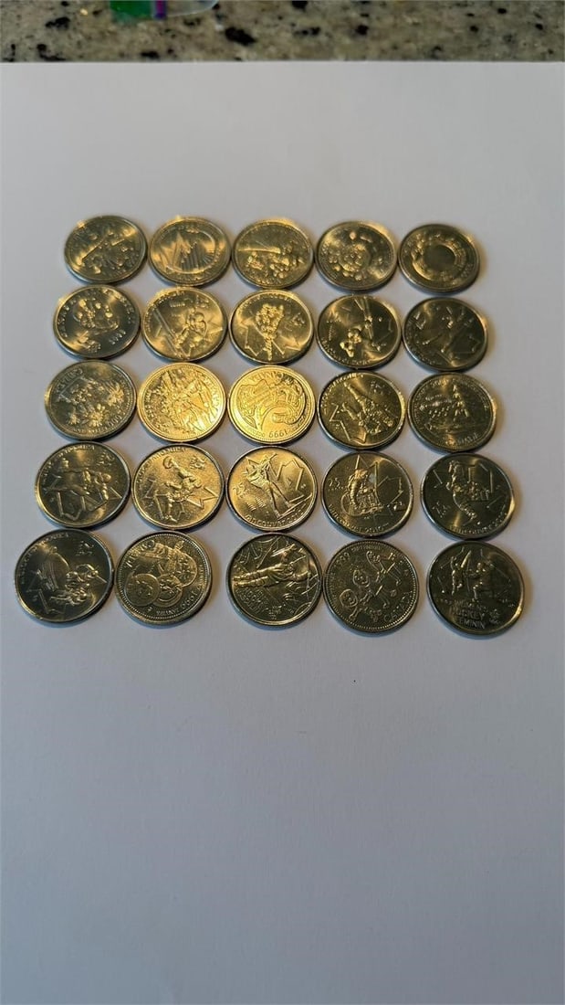 Commemorative Canadian Quarters Bulk Lot of 25 (1 of 3)