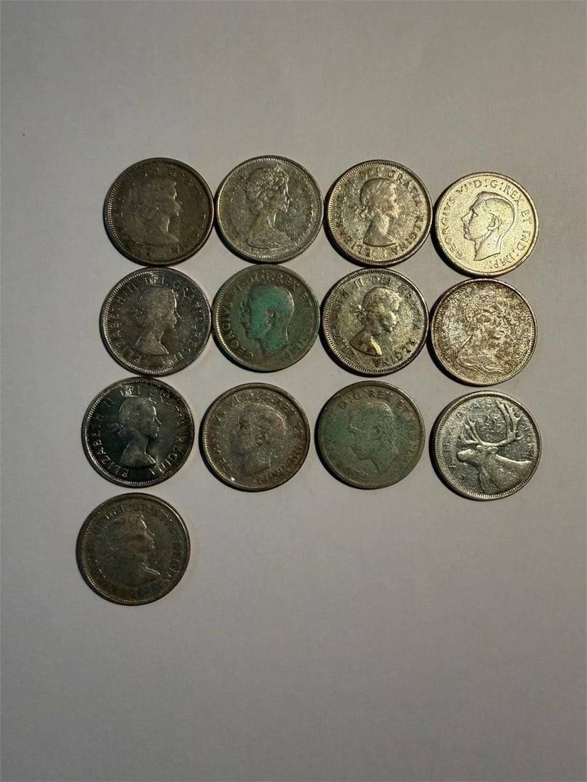 Canada Quarters 1939-1997 Lot of 13 Coins (1 of 2)