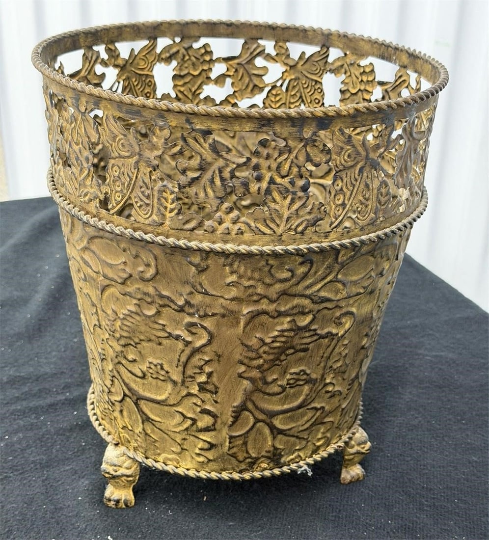Vintage Jardiniere Planter Ornate Small Footed (1 of 3)