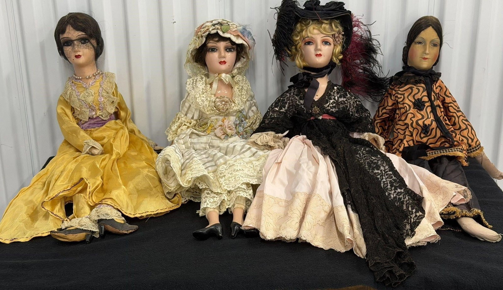 Vintage Salon or Boudoir Dolls Lot of Four (1 of 6)