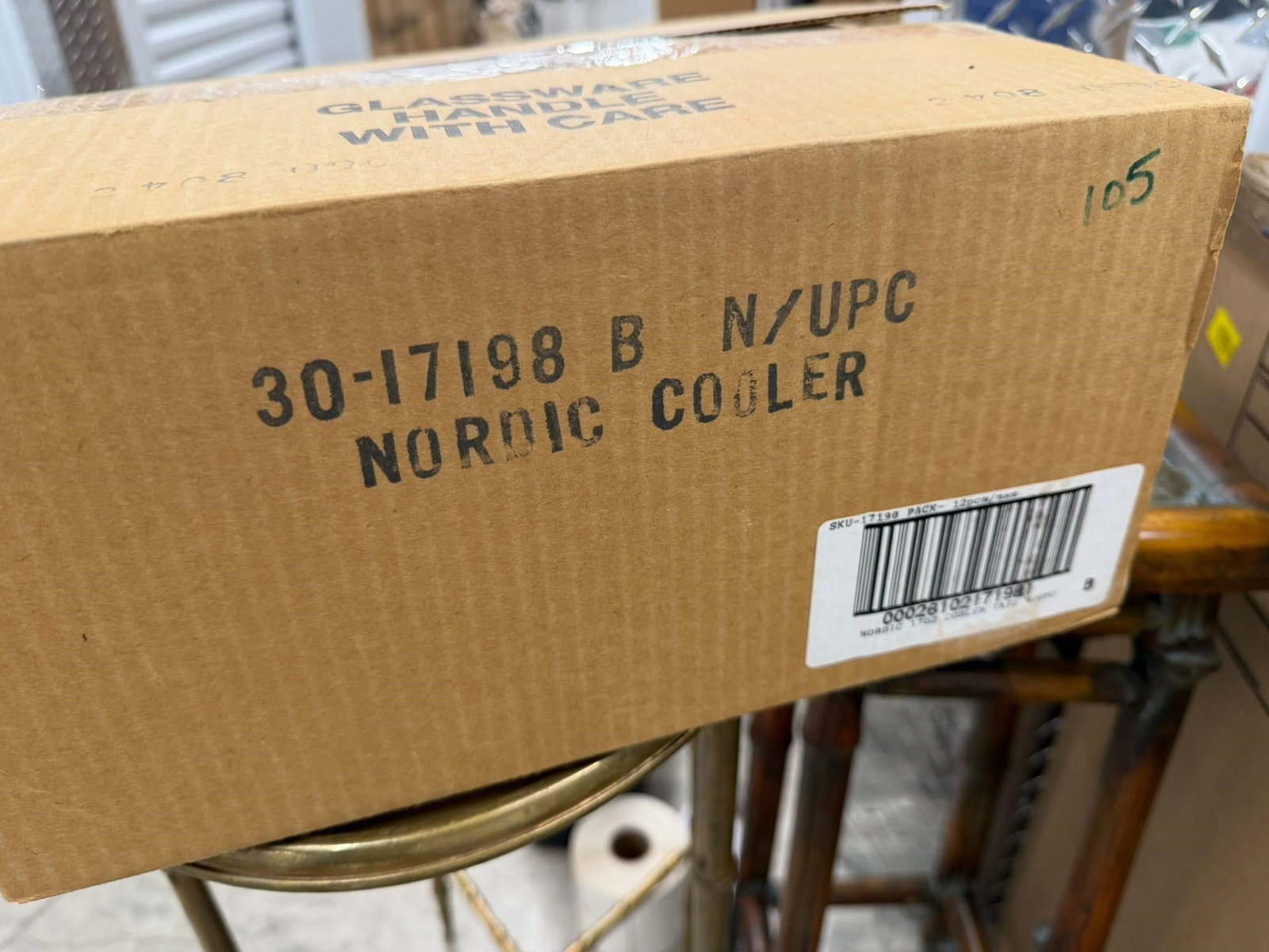 Nordic 17 oz. Cooler Clear Glass Lot of 48: Nordic 17 oz. Cooler Clear Glass Lot of 48, specifically a 17 oz. Clear glass from the ARC Nordic collection