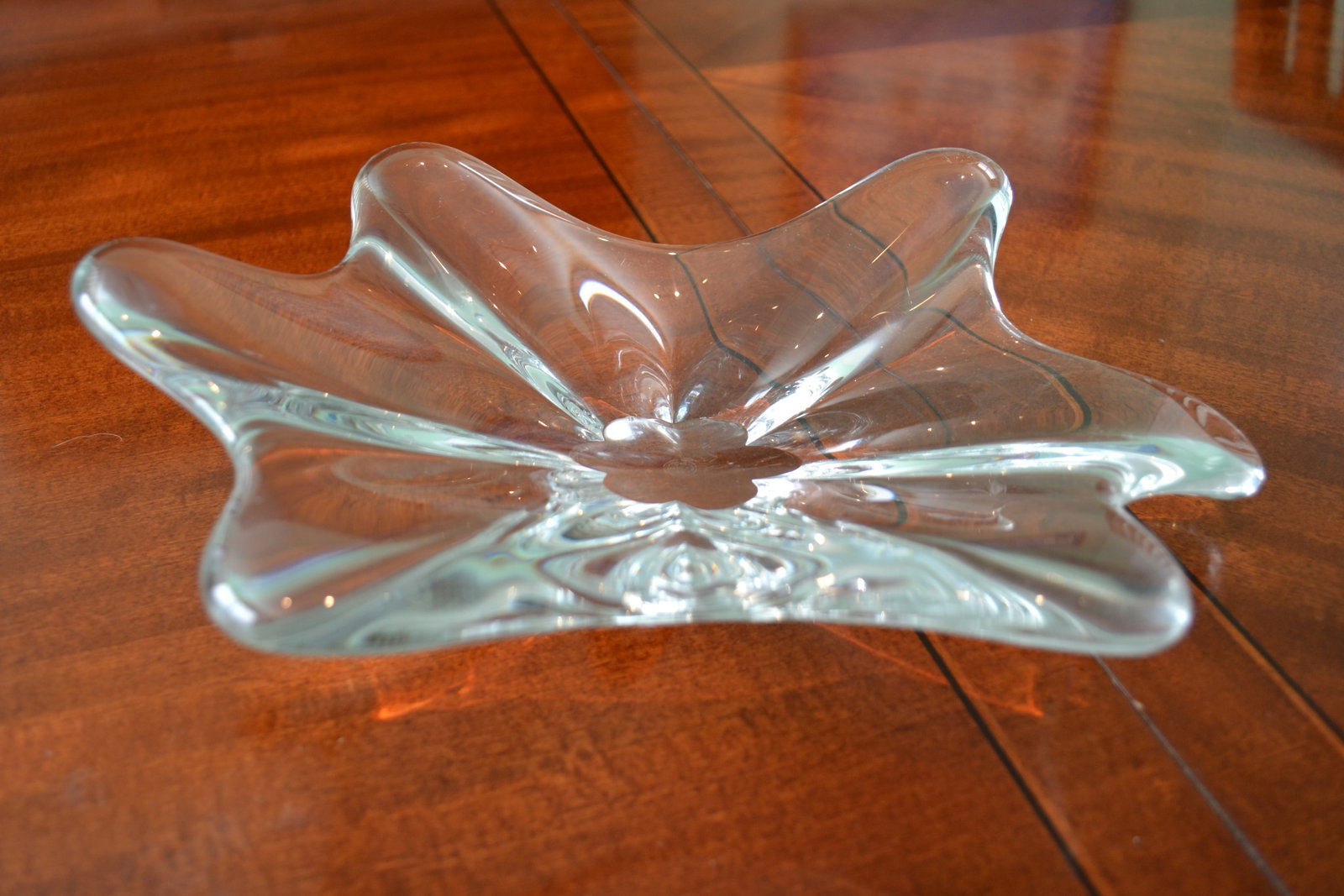 Baccarat Crystal Bowl & 2 Freeform Nut Bowls (1 of 5)