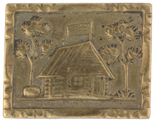 Harrison 1840 Log Cabin With Hard Cider Barrel Brass Pi Nov 15