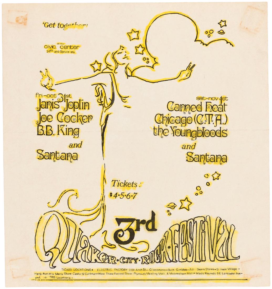 "QUAKER CITY ROCK FESTIVAL" CONCERT HANDBILL/PROGRAM. Jul 12, 2018