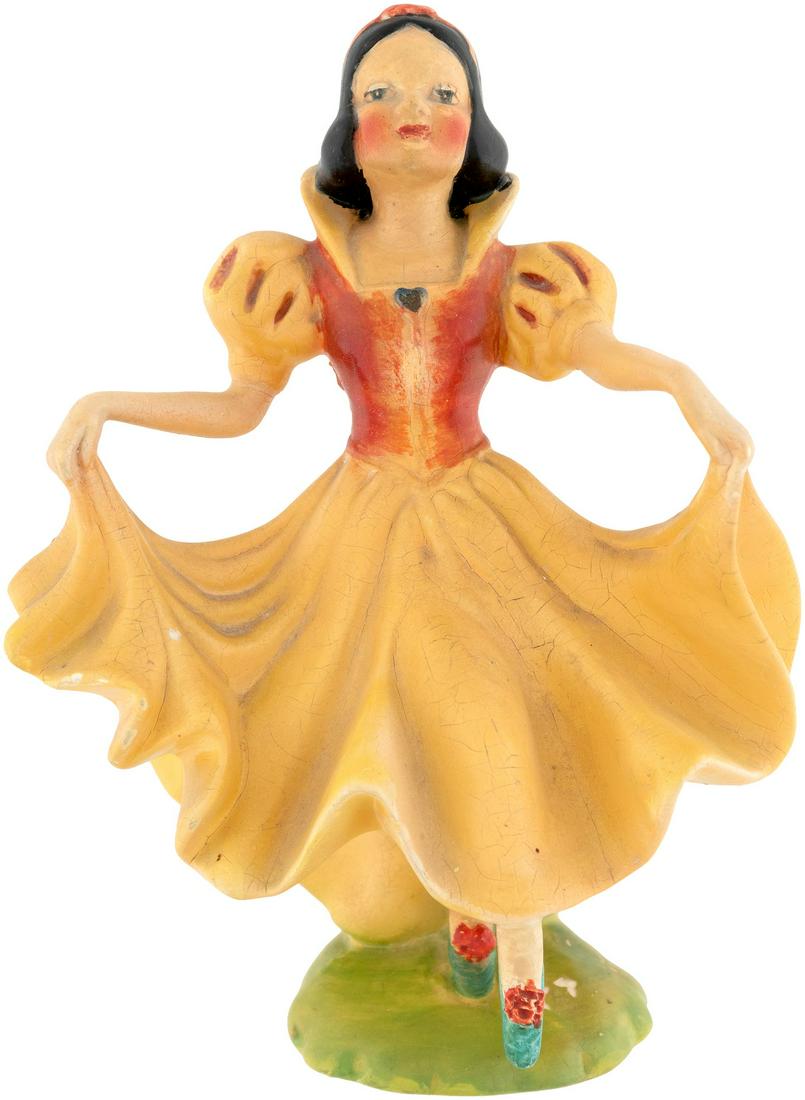 SNOW WHITE AND THE SEVEN DWARFS WADE FIGURINE SET &: SNOW WHITE AND THE SEVEN DWARFS WADE FIGURINE SET & PROMOTIONAL PHOTO CARD. Beautiful ceramic set consists of 6.5" tall Snow White and Seven Dwarfs, each 3.5" to 4" tall. Made in England by Wade, c. 1