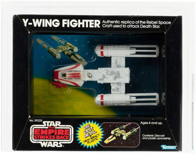STAR WARS THE EMPIRE STRIKES BACK YWING FIGHTER DIECAST DCA 70 EX+