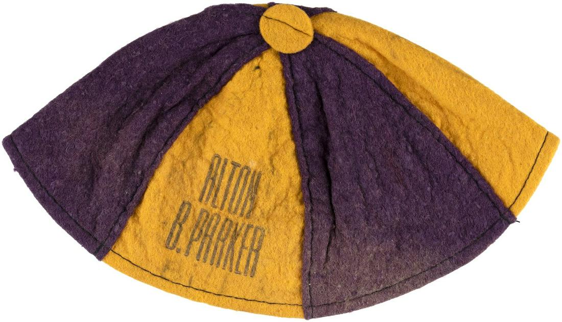 ALTON B. PARKER RARE 1904 CAMPAIGN BEANIE CAP. Mar 21, 2023 Hake's