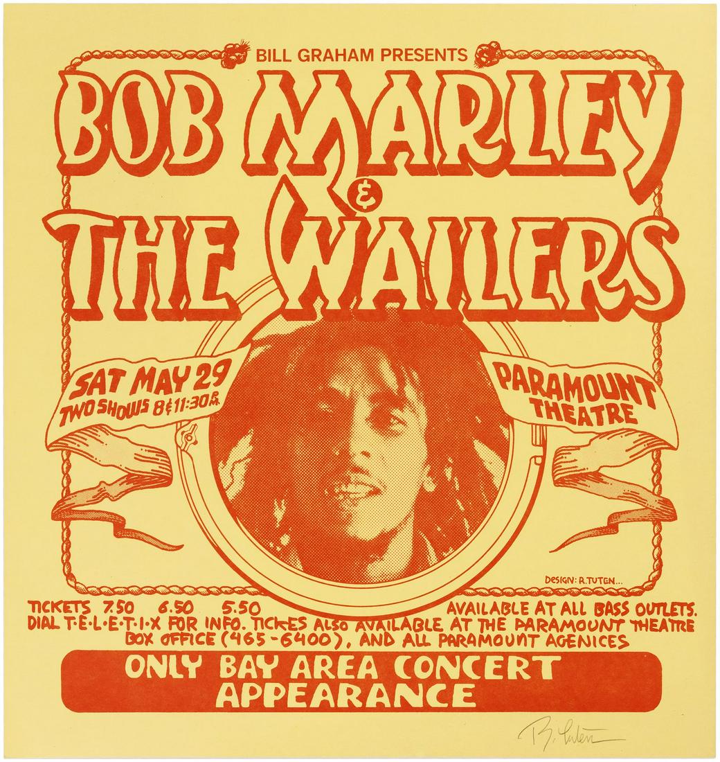 Bob Marley & The Wailers 1976 Oakland, California Reggae