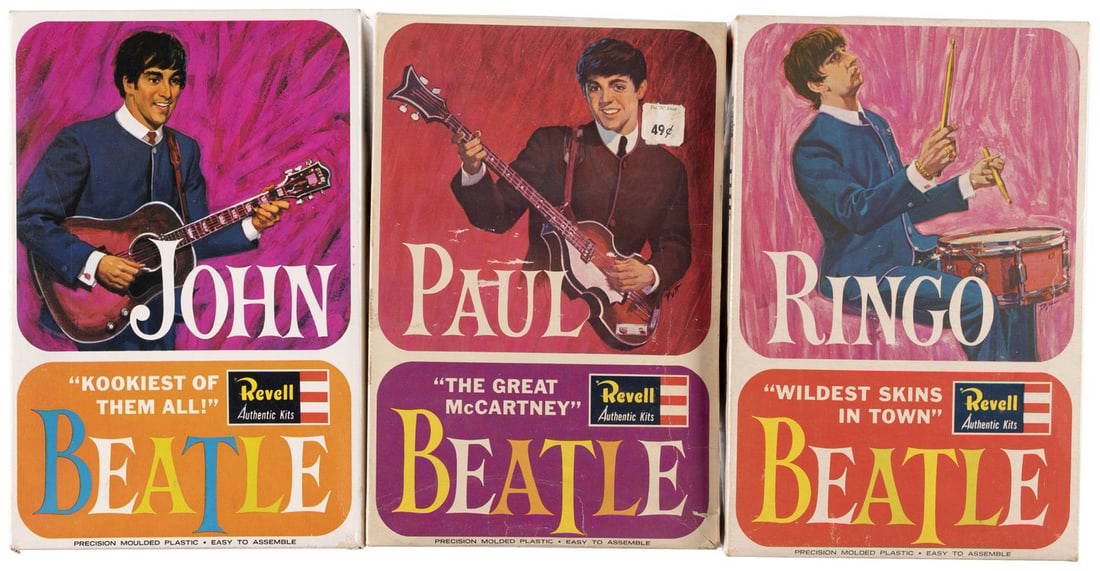 The Beatles Boxed Revell Model Kit Trio. Auction