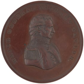 MAJOR GENERAL ZACHARY TAYLOR 1848 COPPER MEDAL NEW REVERSE.
