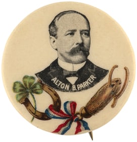 PARKER GOOD LUCK CHARMS 1904 PORTRAIT BUTTON HAKE #87.