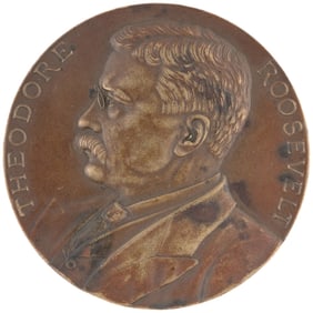 THEODORE ROOSEVELT OFFICIAL 1905 INAUGURAL MEDAL.