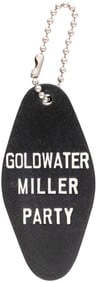 GOLDWATER MILLER PARTY RARE 1964 CAMPAIGN KEY CHAIN FOB.