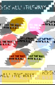 ROBERT KENNEDY "ALL THE WAY WITH RFK" COLLECTION OF NINE SLOGAN BUTTONS & BADGES.