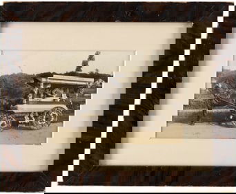 WOMAN SUFFRAGE REAL PHOTO OF HORSE-DRAWN PARADE FLOAT.