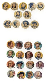 WESTERN AND NATIONAL HEROES TWO COMPLETE SETS C. 1930 AND 1934 BY BUTTON GUM AND YANK JUNIOR