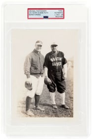CIRCA 1927-28 BABE RUTH AND LOU GEHRIG (HOF) BUSTIN' BABES AND LARRUPIN' LOUS BARNSTORMING ORIGINAL