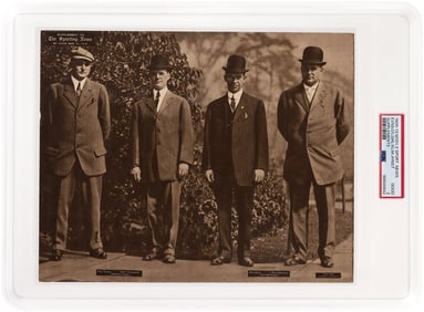 1909-13 M101-2 SPORTING NEWS SUPPLEMENTS (MARCH 31, 1910) MLB UMPIRES WITH BILLY EVANS AND BILL KLEM