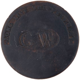 GEORGE WASHINGTON "LONG LIVE THE PRESIDENT" 1789 INAUGURAL BUTTON.
