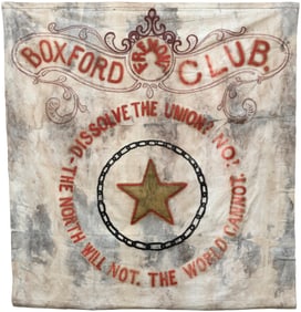 JOHN C. FREMONT "AMERICAN FREEDOM FOREVER" 1856 TWO SIDED CAMPAIGN BANNER.