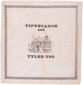 HARRISON "TIPPECANOE & TYLER TOO" BANDANA.