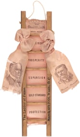 McKINLEY & ROOSEVELT "THE LADDER OF FAME" 1901 INAUGURAL JUGATE.