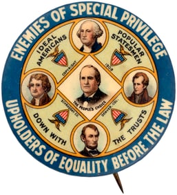 BRYAN "ENEMIES OF SPECIAL PRIVILEGE" 1.75" BUTTON.