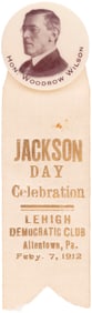 WILSON "JACKSON DAY CELEBRATION" ALLENTOWN, PA SINGLE DAY EVENT RIBBON BADGE.