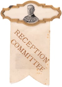 WILSON CELLO HANGER W/"RECEPTION COMMITTEE" RIBBON.